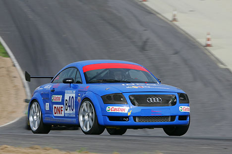 Gisle Kverneland i en Audi TT
(Foto: Anders Molin - Nimo Foto)